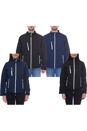 SANTINO Softshell-Jacke wasserabweisende Outdoor-Jacke für Damen oder Herren Alltags-Jacke in Blau oder Schwarz