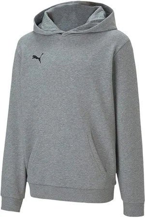 PUMA TeamGOAL 23 Casuals Kinder Hoody mit Kängurutasche Kapuzen-Pullover für Jugendliche Jungen & Mädchen 656711 33 Grau