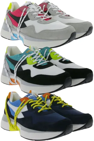 Diadora N9000 Txs H Mesh Sneaker Made in Portugal mit Wildleder-Overlays 201.174817 01 verschieden bunte Farb-Styles