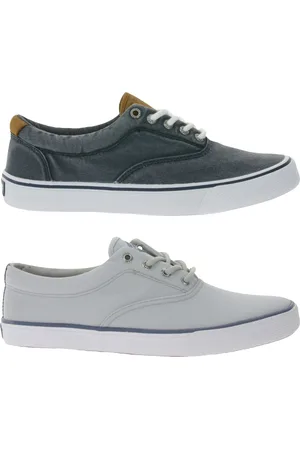 Sperry Striper II CVO Core SW oder SeaCycled Herren Canvas-Sneaker mit Wave-Siping-Technologie Schnür-Schuhe Navy oder Grau