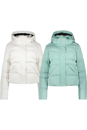 Cars Alena nachhaltige Damen gefütterte Stepp-Jacke Puffer-Jacke mit abnehmbarer Kapuze gefütterte Herbst-Jacke Mint-Grün oder Weiß
