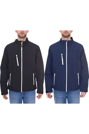 SANTINO Herren Softshell-Jacke wasserabweisende Outdoor-Jacke Alltags-Jacke in Blau oder Schwarz