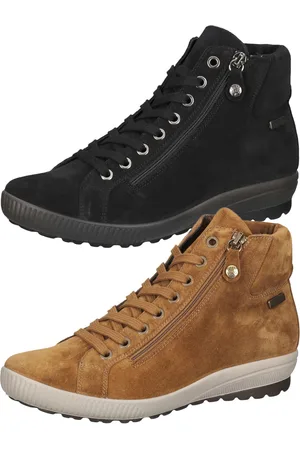Bama Stiefelette Damen Echtleder-Schuhe wasserabweisend mit -tex Braun oder Schwarz