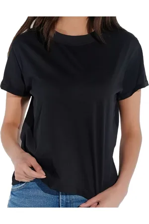 Course Damen T-Shirt mit Armaufschlag Sommer-Shirt Baumwoll-Oberteil Freizeit-Shirt 900799 Schwarz