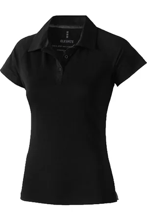Elevate Ottawa Damen Polo-Shirt Sport Polo-Hemd Pique-Strick Cool-Fit 220 g/m² 3908399 Schwarz