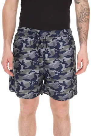 Pierre Cardin Herren Camouflage Schwimm-Hose Badehose Schwimm-Shorts LA203937 Blau/Khaki-Grün