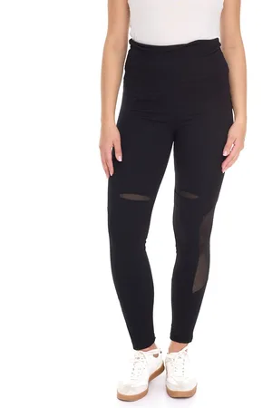 Rockupy Damen Sport-Leggings modische Fitness-Hose Workout-Hose 381158 Schwarz