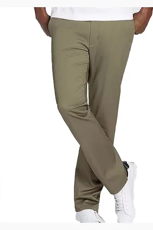 KangaROOS Herren Chino-Hose Baumwoll-Hose mit Einschubtaschen Straight Leg Business-Hose 49831566 Dunkelgrün