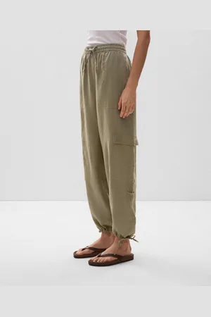 Oysho Cargohose Aus 100 % Leinen