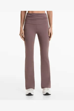 Oysho Comfortlux High Rise Flare-Hose Mit Gerafftem Bund