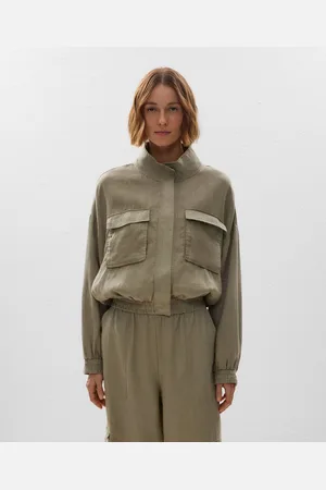 Oysho Bomberjacke Aus 100 % Leinen