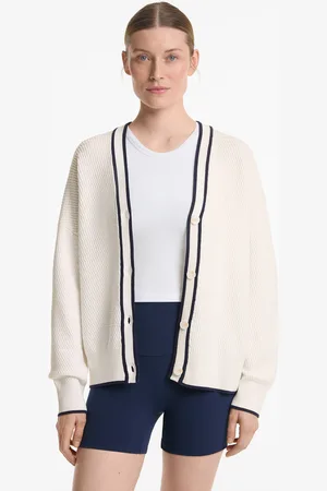 Oysho Strickjacke Mit Kontrastbiesen