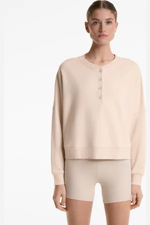 Oysho Sweatshirt Mit Baumwolle Und Modal Und Knöpfen