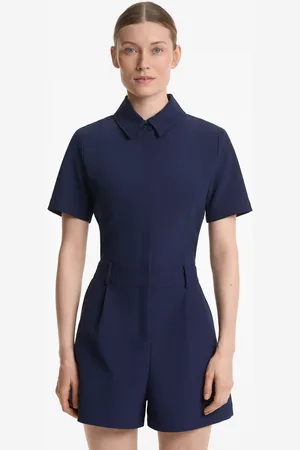 Oysho Kurzer Twill-Jumpsuit