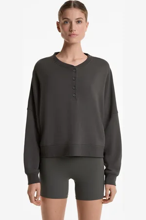 Oysho Sweatshirt Mit Baumwolle Und Modal Und Knöpfen
