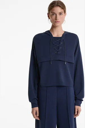 Oysho Sweatshirt Mit Gekreuzter Schnürung Und Modal In Soft-Touch-Qualität