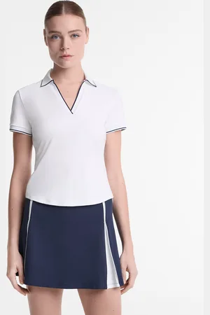 Oysho Kurzärmeliges Comfortlux-Poloshirt Mit Piping
