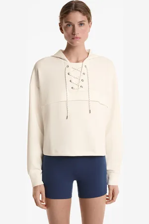 Oysho Sweatshirt Mit Gekreuzter Schnürung Und Modal In Soft-Touch-Qualität