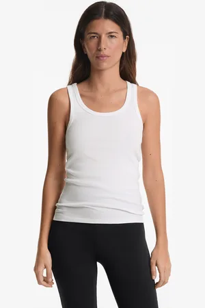 Oysho Ärmelloses Rib-Shirt Aus Baumwolle Und Modal