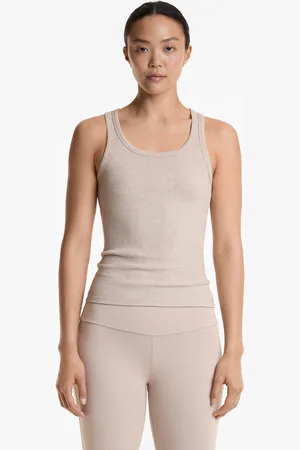 Oysho Ärmelloses Rib-Shirt Aus Baumwolle Und Modal