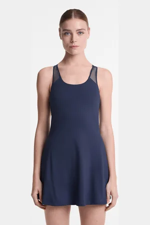 Oysho Kurzes Comfortlux-Trägerkleid Mit Mesh