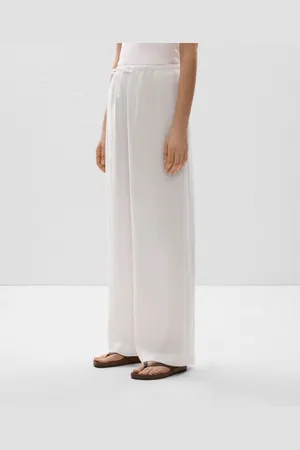 Oysho Gerade Geschnittene Lange Hose Aus 100 % Leinen