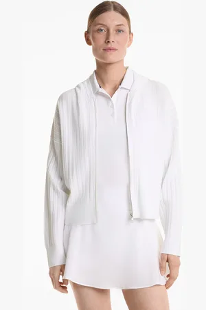 Oysho Kapuzenjacke Aus Pointelle-Strick