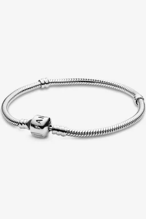 PANDORA Verspieltes Zylinder-Verschluss Schlangen-Gliederarmband