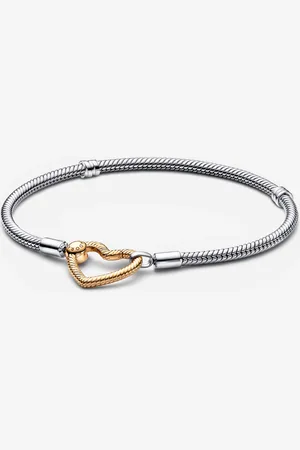 PANDORA Moments Herzverschluss Schlangen-Gliederarmband