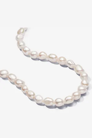 PANDORA Barocke Süßwasserzuchtperlen Collier-Halskette mit T-Verschluss