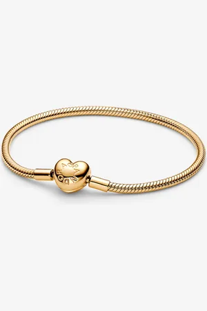 PANDORA Moments Schlangen-Gliederarmband mit Herz-Verschluss
