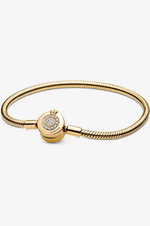 PANDORA Funkelndes Crown O Schlangen-Gliederarmband