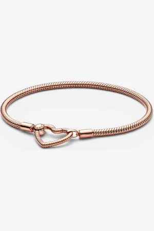 PANDORA Moments Herzverschluss Schlangen-Gliederarmband
