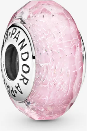 PANDORA Facettiertes rosafarbenes Murano-Glas-Charm