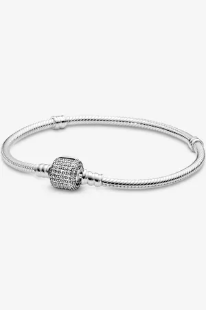 PANDORA Moments Schlangen-Gliederarmband mit Funkelndem Pavé-Verschluss