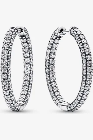 PANDORA Timeless Einreihige Pavé Ohrringe