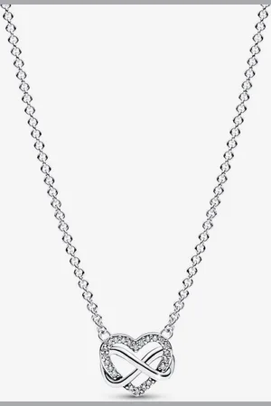 PANDORA Funkelnde Unendlichkeits-Herz Collier-Halskette