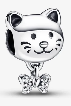 PANDORA Katze & Schleife Charm