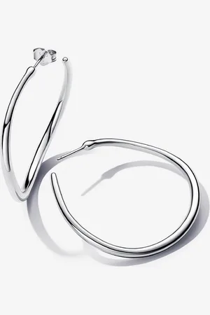 PANDORA Organisch Geformte 42 mm Offene Ohrringe