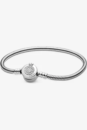 PANDORA Funkelndes Crown O Schlangen-Gliederarmband