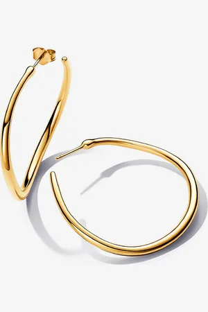 PANDORA Organisch Geformte 42 mm Offene Ohrringe