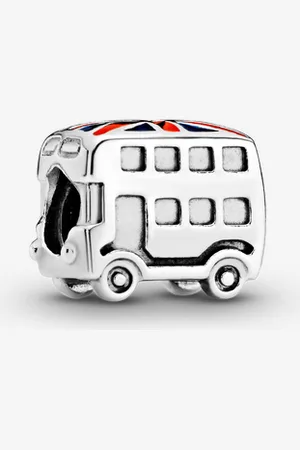 PANDORA Londoner Bus mit Britischer Flagge Charm