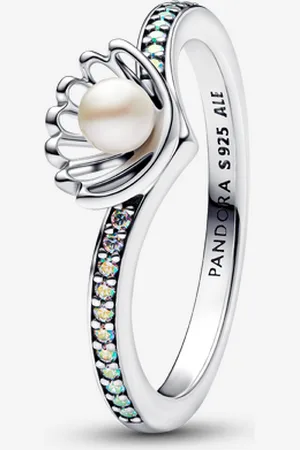 PANDORA Disney Prinzessin Arielle Muschel Süßwasserzuchtperle Ring