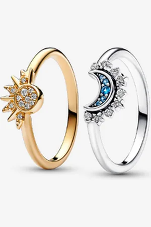 PANDORA Mond & Sterne Ring Set