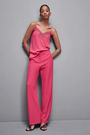 Patrizia Pepe Top mit Spitze aus Krepp Essential