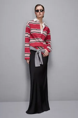 Patrizia Pepe Oversize-Polo mit langen Ärmeln