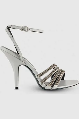 Patrizia Pepe Sandalen mit Absatz und Strass-Details