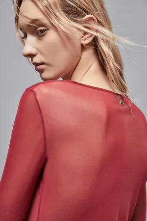 Patrizia Pepe Top „Essential“ aus Tüll