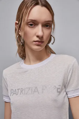 Patrizia Pepe T-Shirt in Rippstrick „Essential“