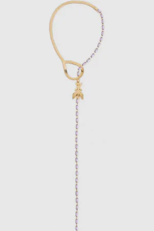 Patrizia Pepe Elegante Halskette aus Messing und Glas